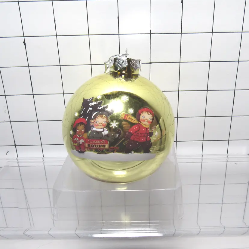 Campbell's Soup Kids 2011 Glass Christmas Ball Ornament 3"