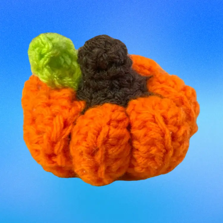 Pumpkin Crochet Plush Halloween Fall Decor Handmade