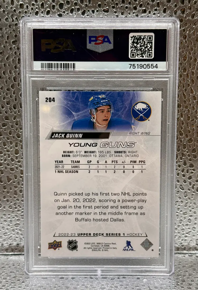 Jack Quinn - 2022-23 Upper Deck Young Guns - Buffalo Sabres