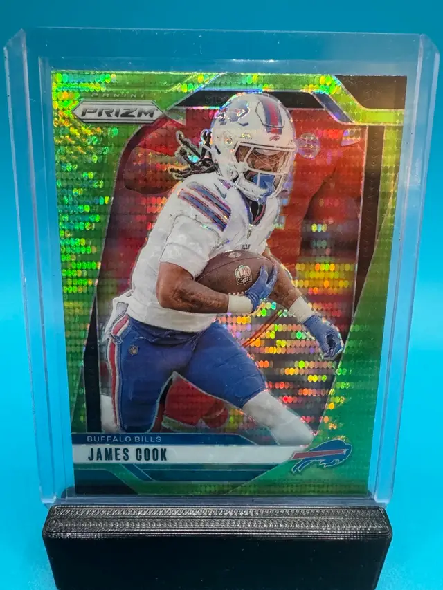 James Cook Prizm Neon Green Pulsar Buffalo Bills