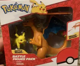 Pokémon Battle Figure Pack Pikachu and Charizard 4.5"  New Sealed, Excellent Condition