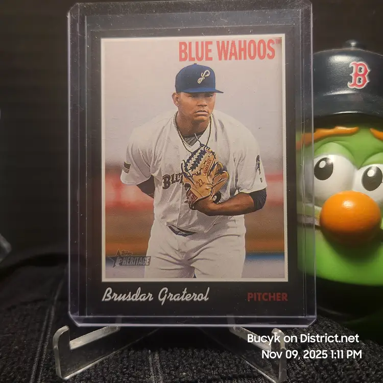 2019 Topps Heritage Minor League Black - Brusdar Graterol Los Angeles Dodgers 19/50