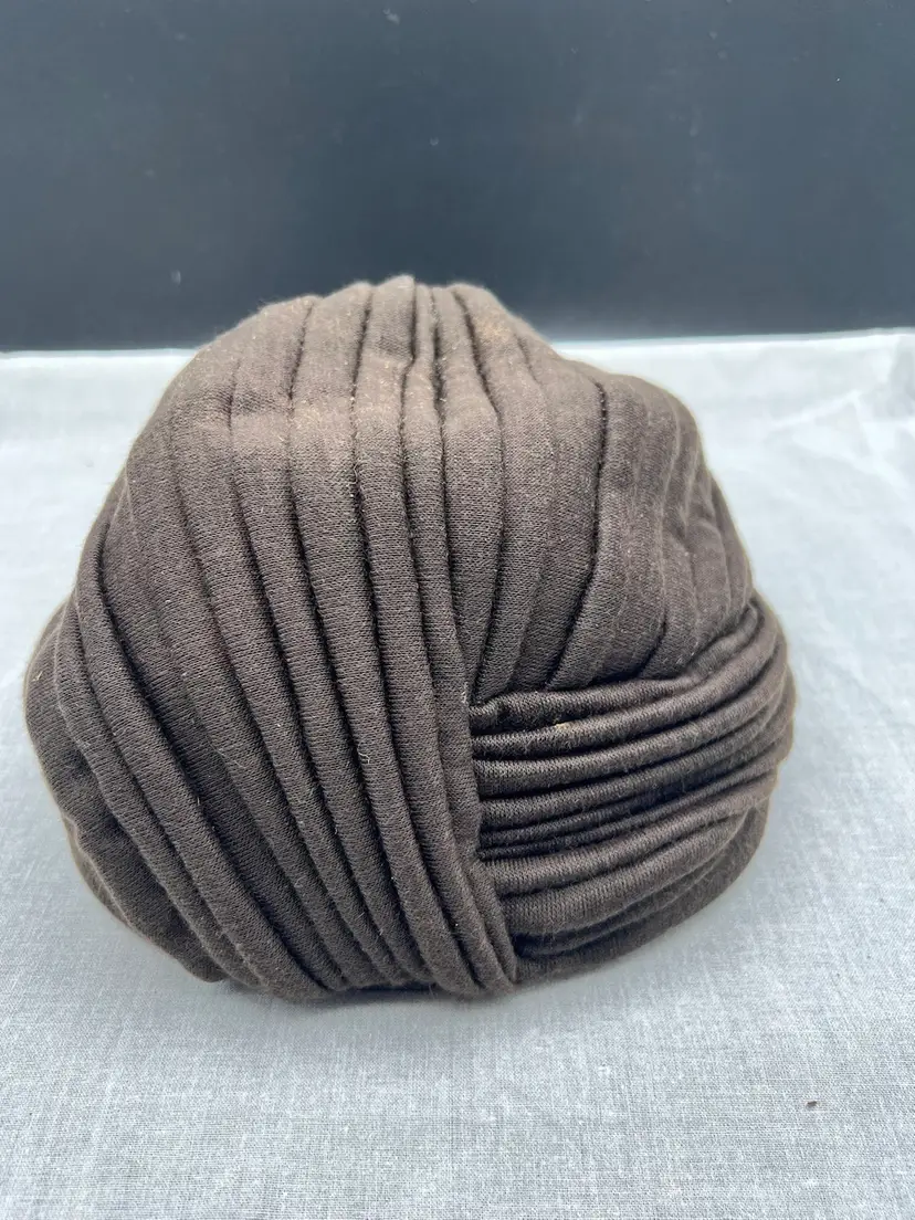 Vintage Womens Black Wrapped Turban Style Hat
