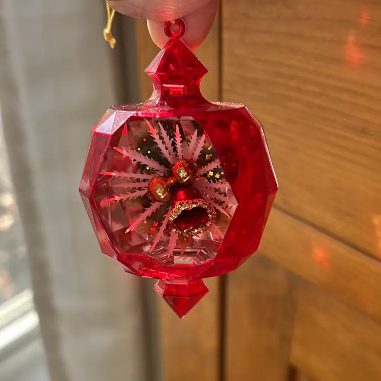 Vintage Jewel Brite Christmas Ornament