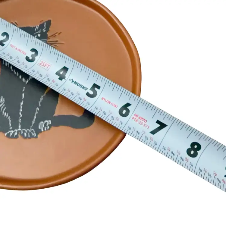 Retired Threshold Black Cat Dish Ceramic