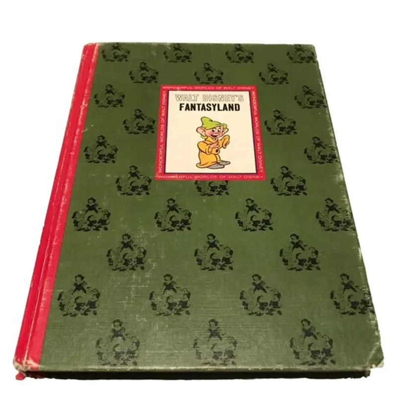 VTG WALT DISNEY'S FANTASYLAND 1963 CHILDRENS STORIES DUMBO CINDERELLA HARDBACK