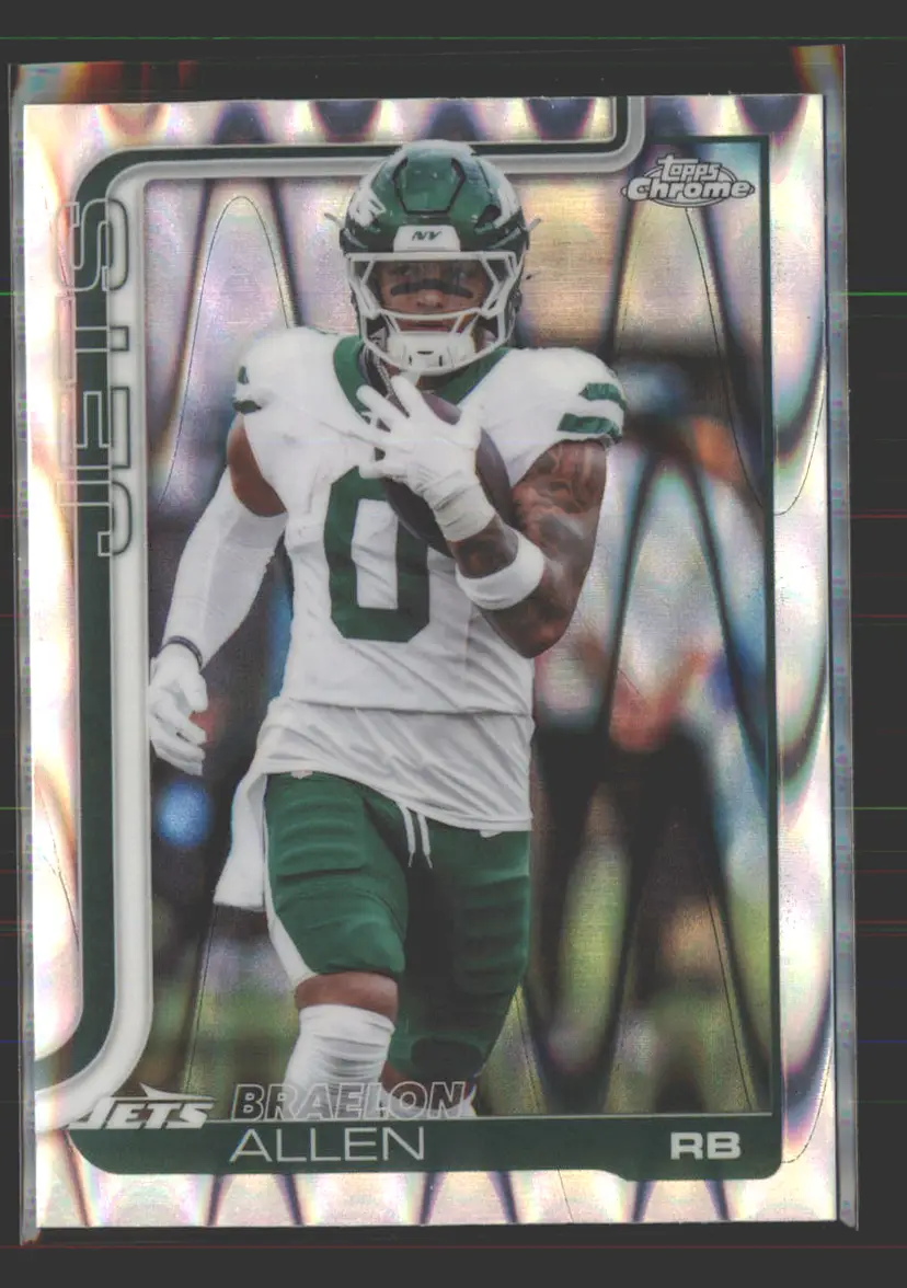 Braelon Allen 2025 Topps Chrome RayWave Refractor #240 - (142) - New York Jets