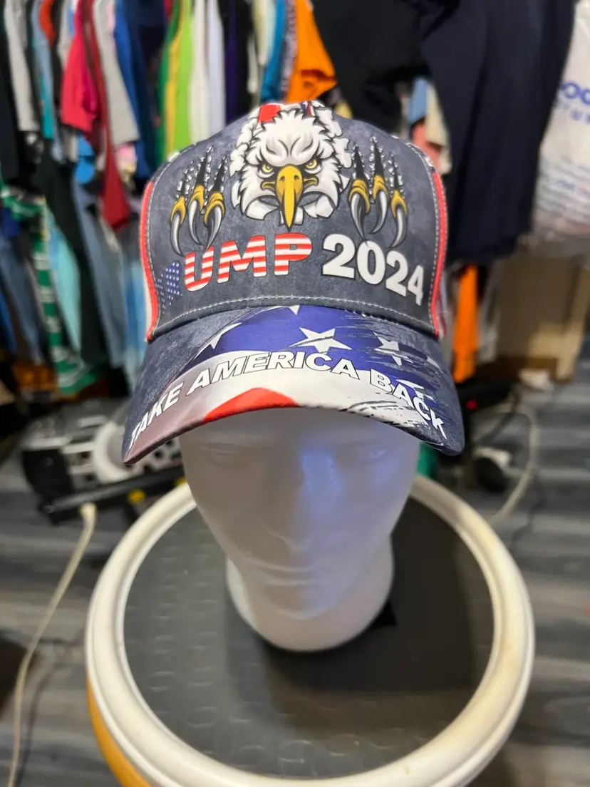 Trump 2024 American Flag Bald Eagle Hat