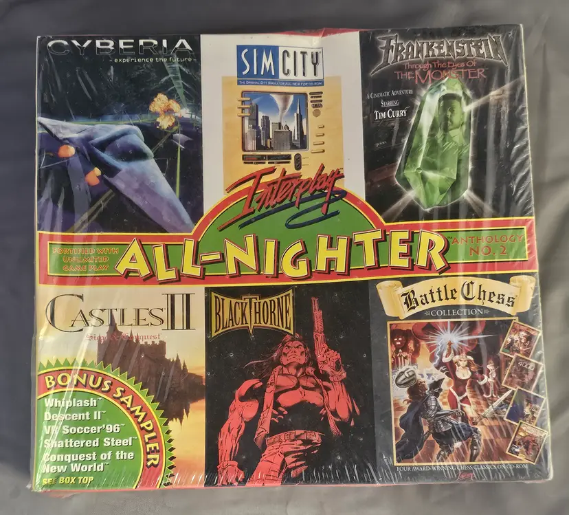 Interplay All-Nighter PC Computer Games (6 Games) New Sealed Box