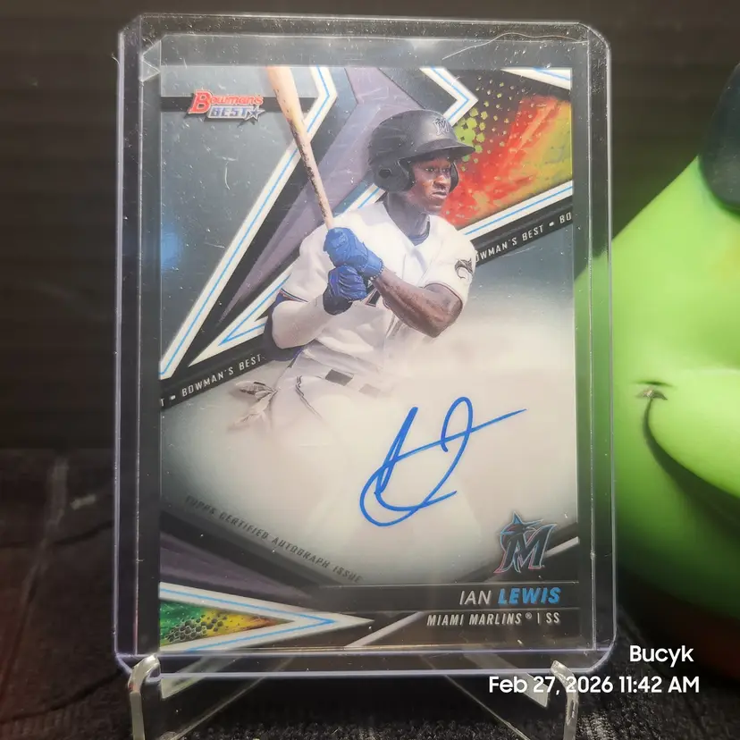 2022 Bowman's Best Auto - Ian Lewis Miami Marlins