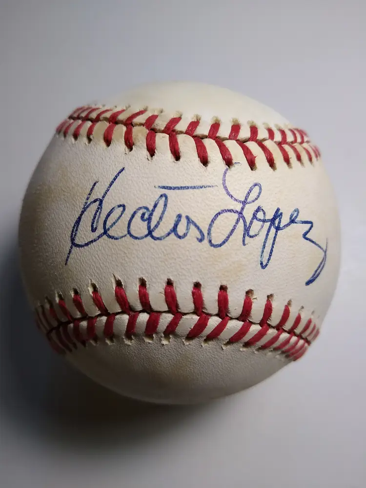Hector Lopez Autographed Baseball Rawlings American League Official Ball