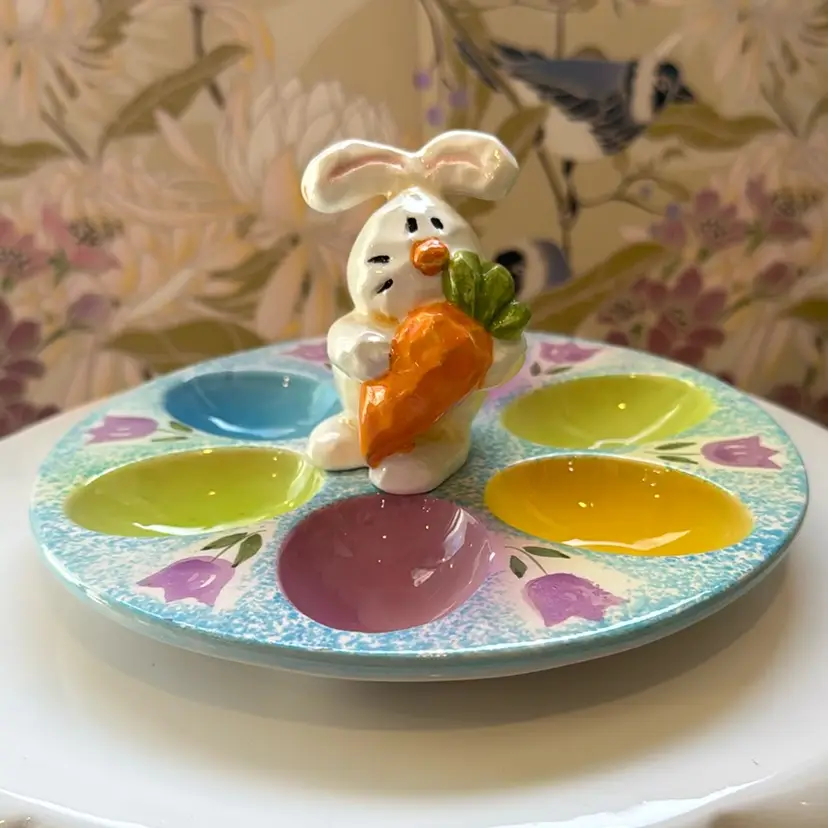 Vintage Easter Bunny Egg Holder