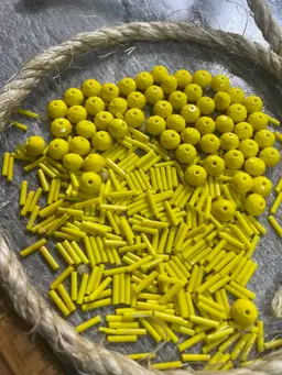 Bright Yellow Bead Mix #11