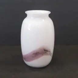 VINTAGE Holmegaard Denmark Small Sakura Vase, Designed by Michael Bang - 1983