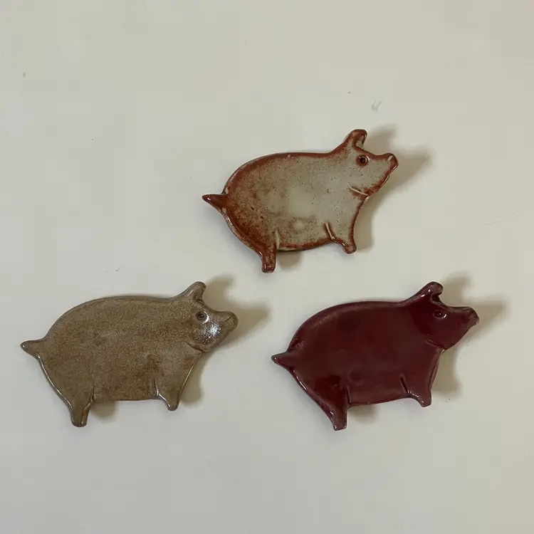 Pig Tea Bag or Trinket Coasters Dish Plates