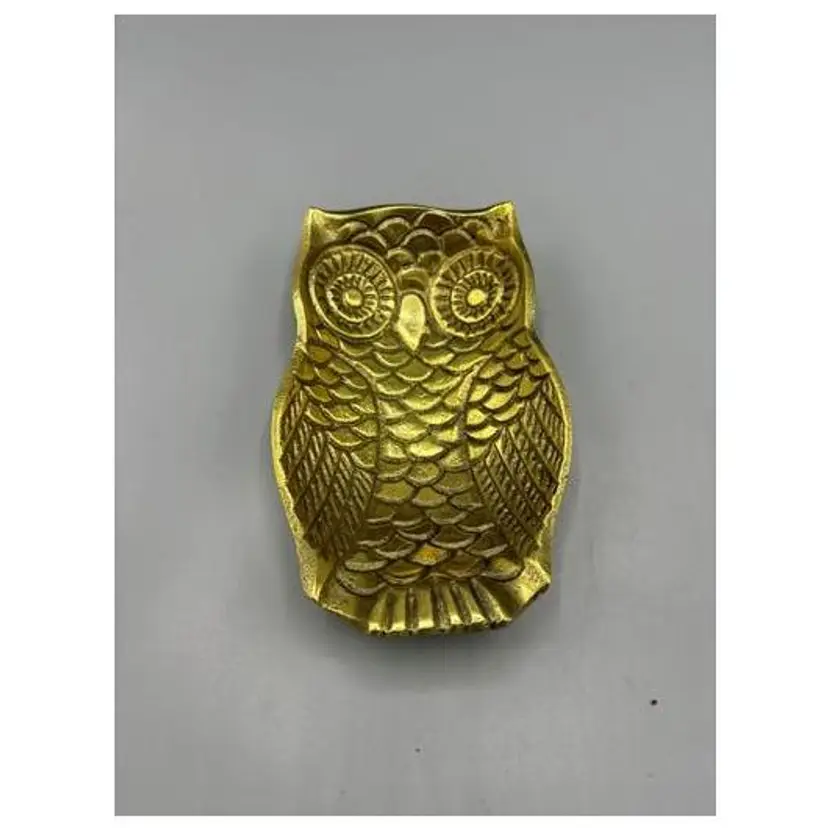 Brass Owl Dish