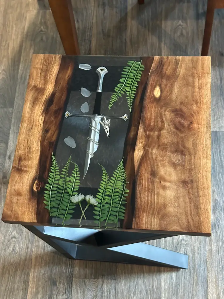 Strider Walnut End Table