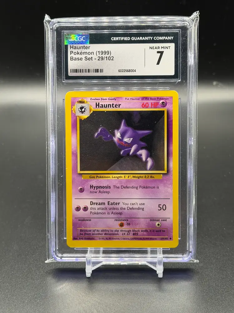 Haunter 1999 Pokemon Base Set 29/102 CGC 7