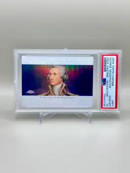 George Washington • 2004 Topps Chrome- Presidential Pastime Refractor • PSA 10
