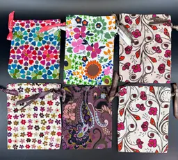 Lot of 6  Brighton Empty Jewelry Storage Bags Drawstring