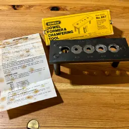 General No. 887 Dowel Former & Chamfering Tool USA Made W/ Box & Instruction