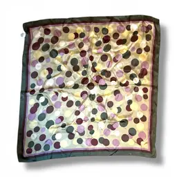 Vintage Talbots Polkadot Silk Scarf 25 X 25”