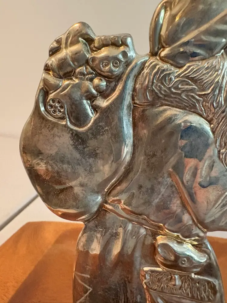 Set Of Two Santa Candle Holders