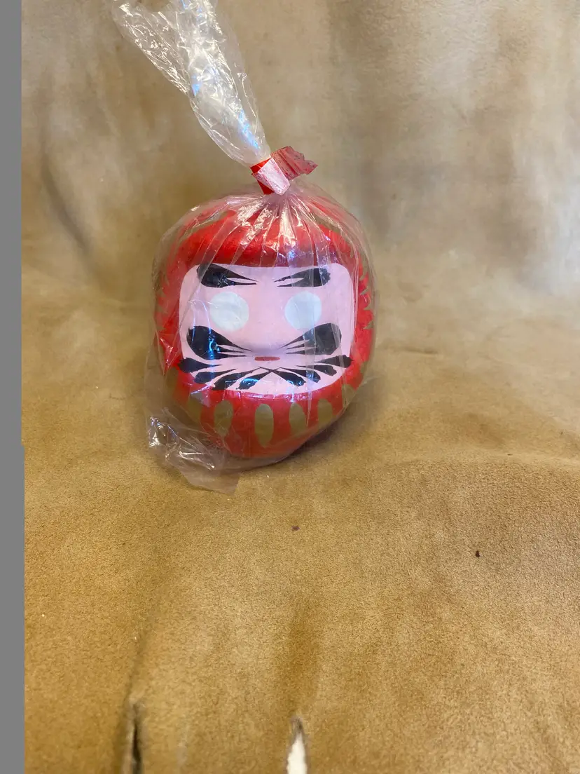 Vintage Hand Crafted 3 1/2” Japanese Daruma Doll