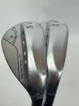 Callaway Jaws Raw 8C Wedge Set 56° & 60° Dynamic Gold 115 Spinner Regular Flex