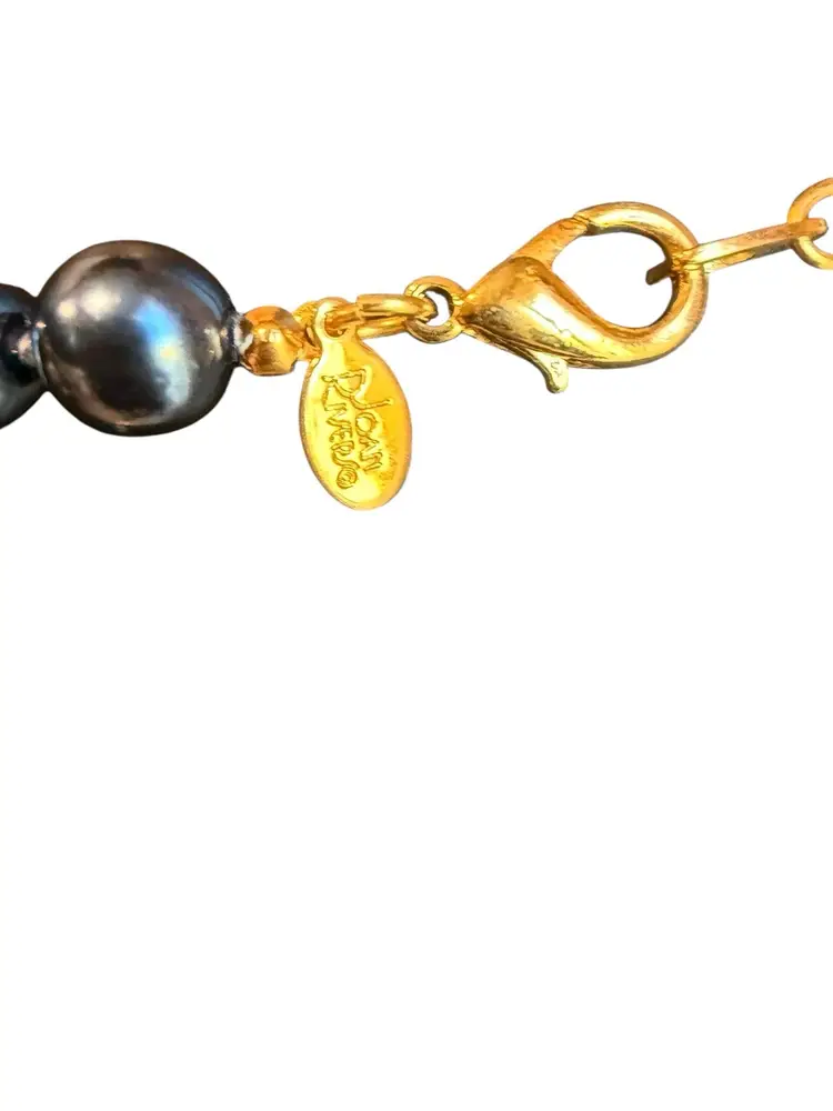 Joan Rivers Blue Beaded Single Layer Necklace