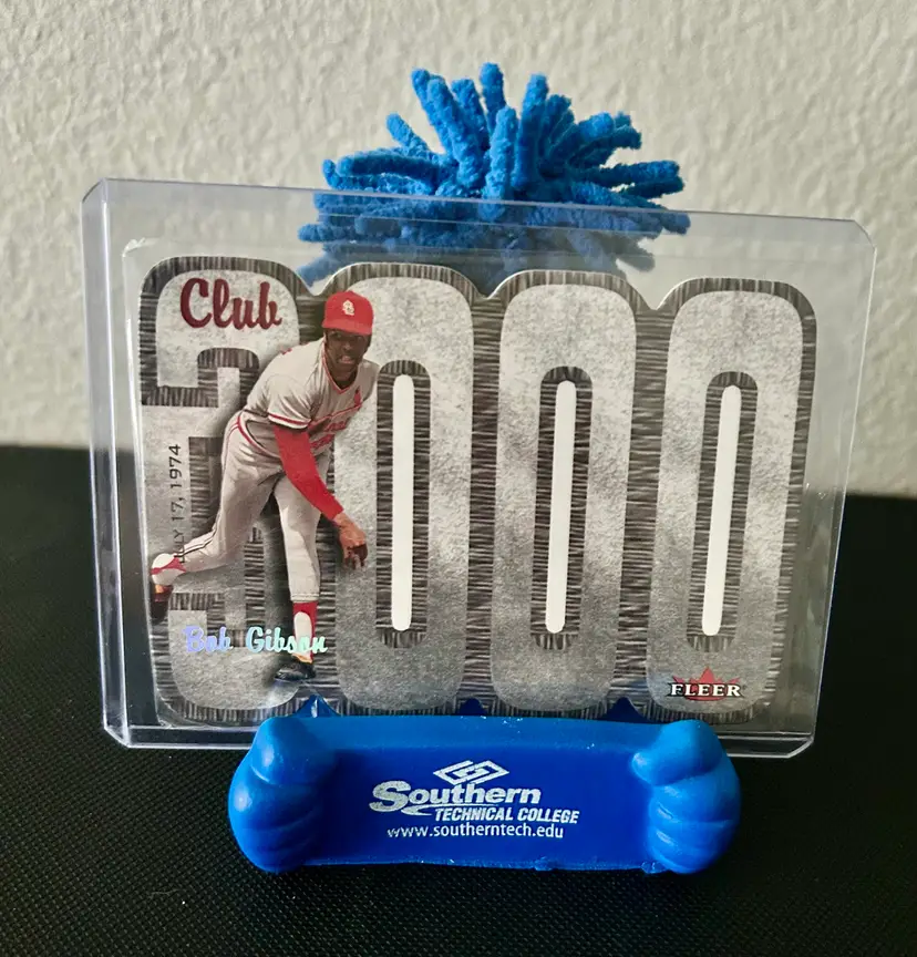 Bob Gibson 3000 Strikeout Club Card - Fleer 1974