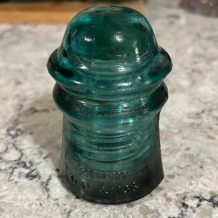 Vintage Teal Color 2.5” Insulator, Nice Condition