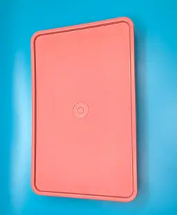 VTG Tupperware Cheese Deli Meat Keeper Clear Base Food Storage Mauve Seal Lid