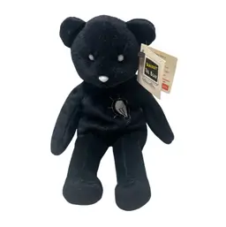 1999 Crash the Bear Senna Collectibles Black Out Beanie Bear w/Flashlight number