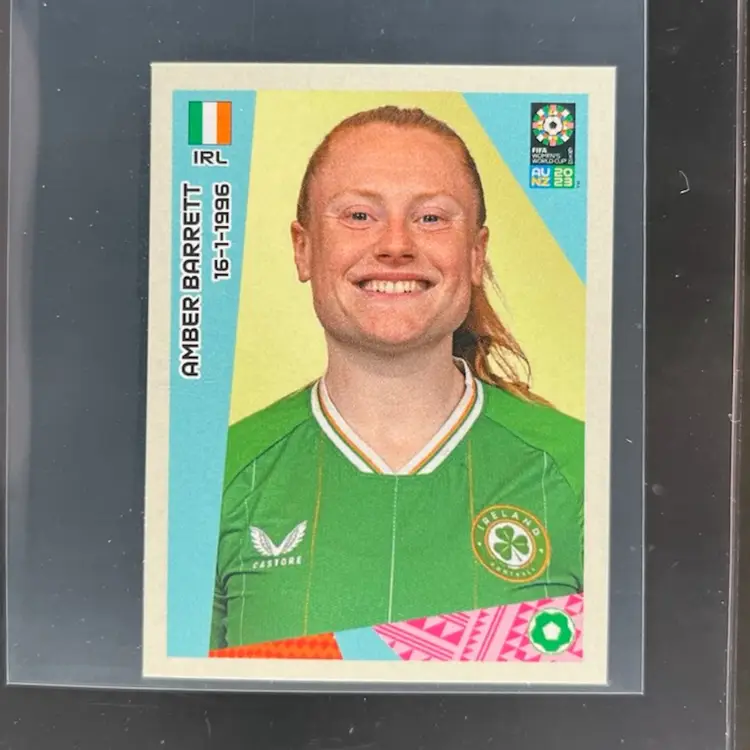 Amber Barrett 2023 Panini Women’s World Cup Sticker Ireland Soccer Card