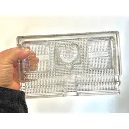 EAPG Frank A Weeks Paragon Glass Dual Inkwell Stand Holder Desk Caddy #480