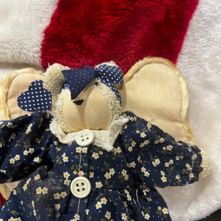 23 Vintage Bear Angel 9” Spring Decor