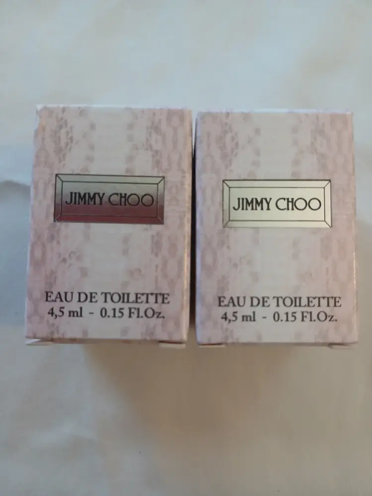 Jimmy Choo Eau de Toilette Mini Perfume 0.15 oz / 4.5 ml x2 Bundle