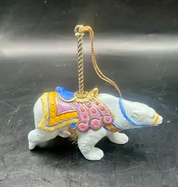 Vintage Lenox Polar Bear Carousel Animals Ornament - 1989