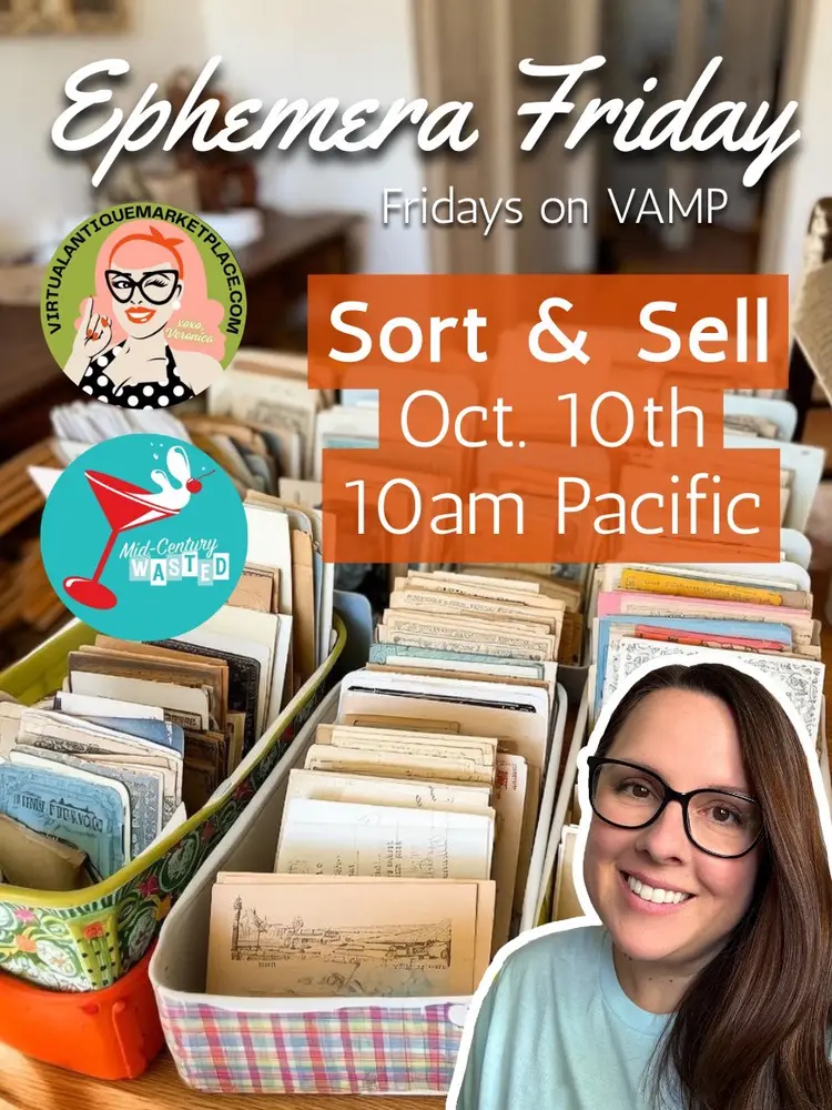 Ephemera Friday 📰📜🗺️ Sort & Sell Live!
