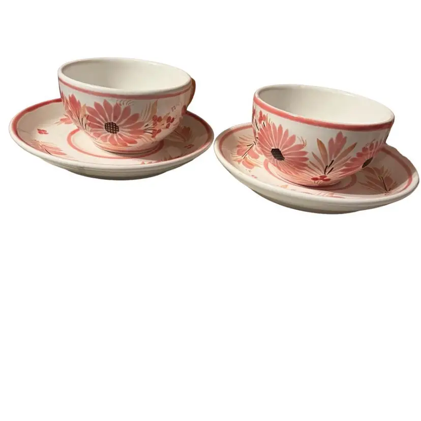 Vintage Henriot (HB) Quimper Cups and Saucers