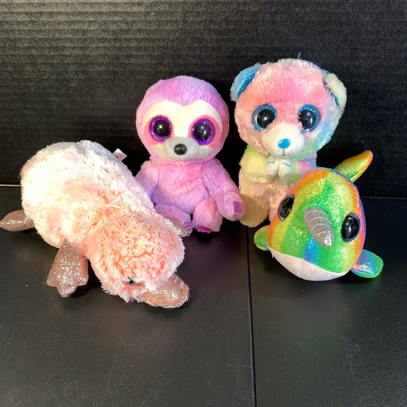 4-TY Sparkly Animals Plush