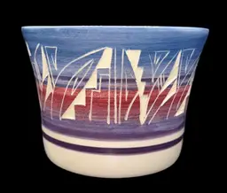 Vintage Mesa Verde Navajo Pottery Etched Planter Signed Mike Native American