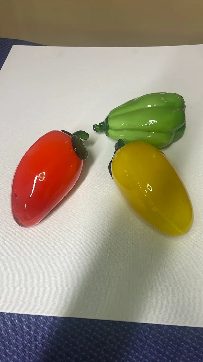 Glass vegetables 3 pieces