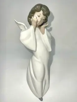 Vintage LLADRO #4959 MIME ANGEL Wings Figurine Mint! 8 3/4” Tall Spain