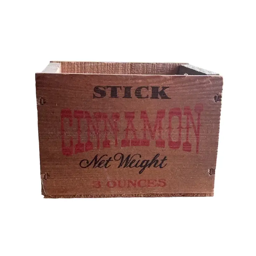 Stick Cinnamon Small Wooden Crate