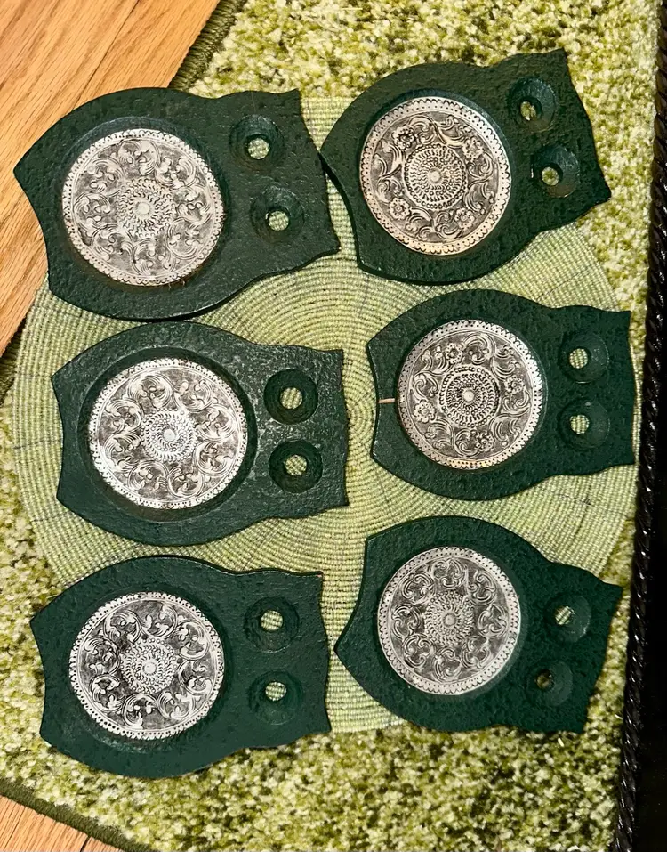 Vintage Set of 6 Owl Coasters