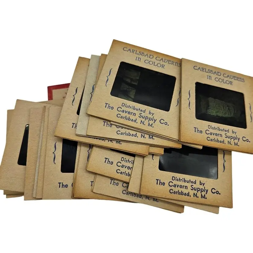24 vintage 35mm slides Carlsbad Caverns