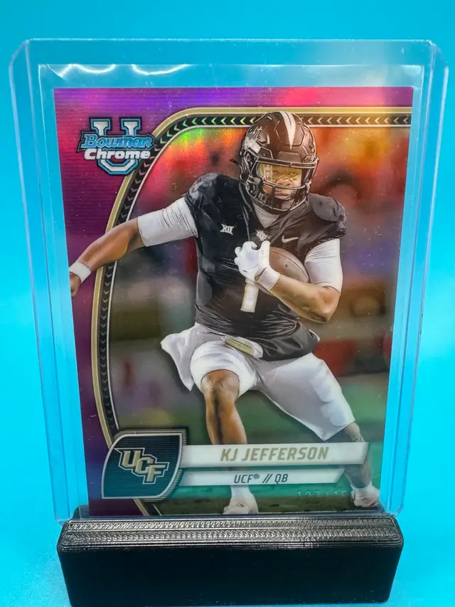 KJ Jefferson Bowman Chrome U Fuchsia Refractor /150 UCF Knights