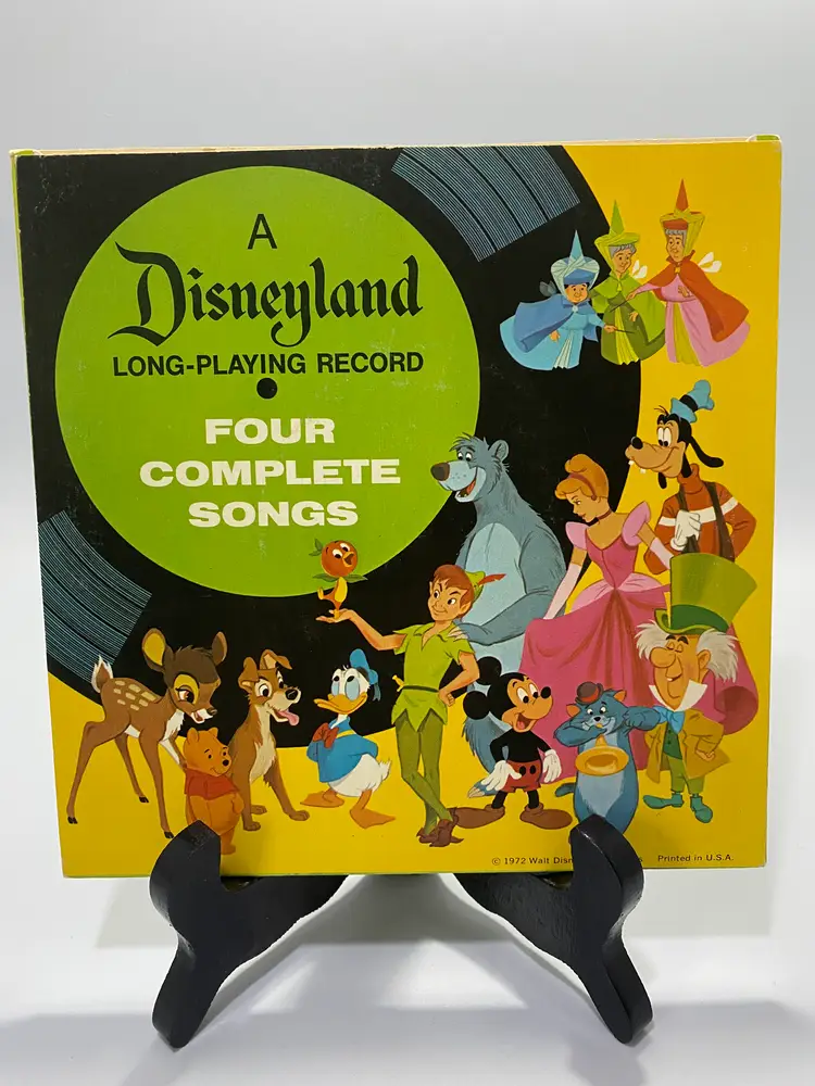 Vintage Walt Disney's Bambi 'Four Complete Songs' 33 1/3 7" Record 1972